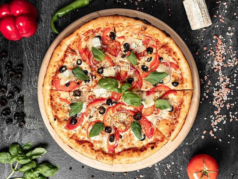 Traditional Italian Pizza Salami