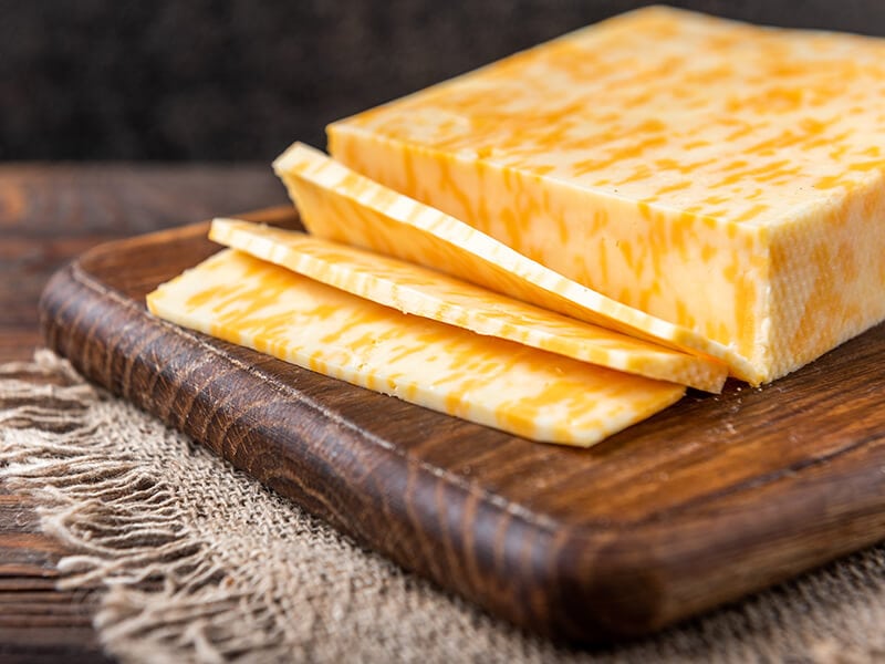 White And Orange Cheddar Create Marble Cheese