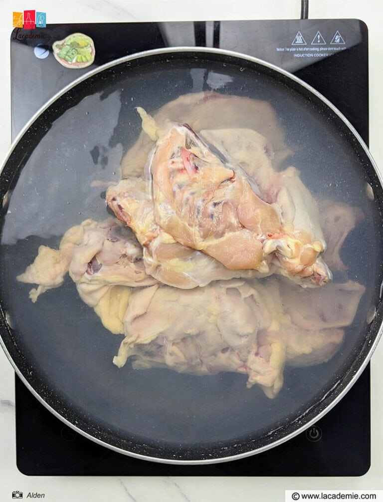 Add The Chicken Bones To The Pot