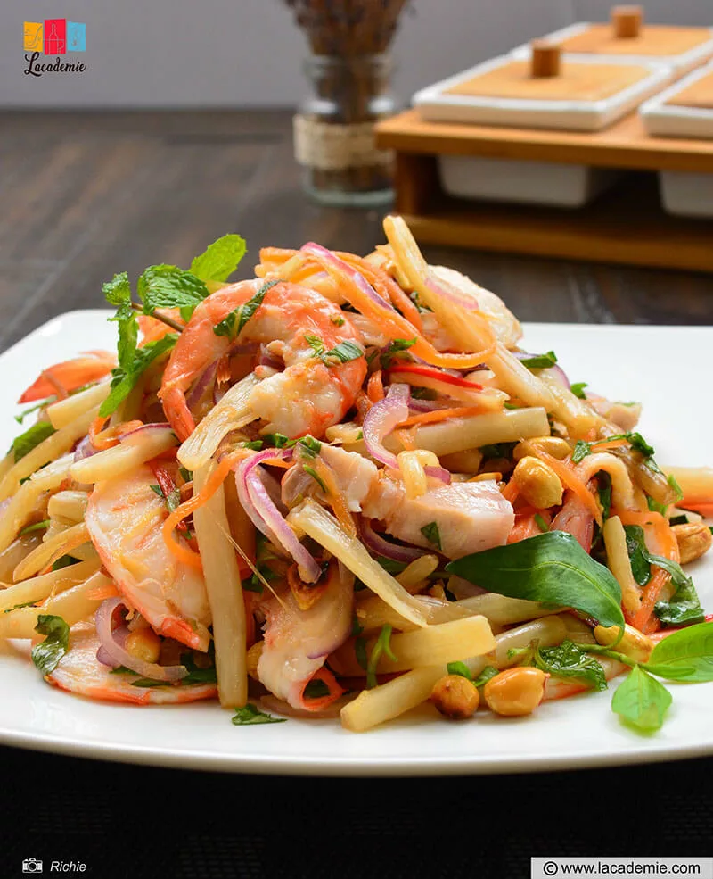 Lotus Stem And Shrimp Salad