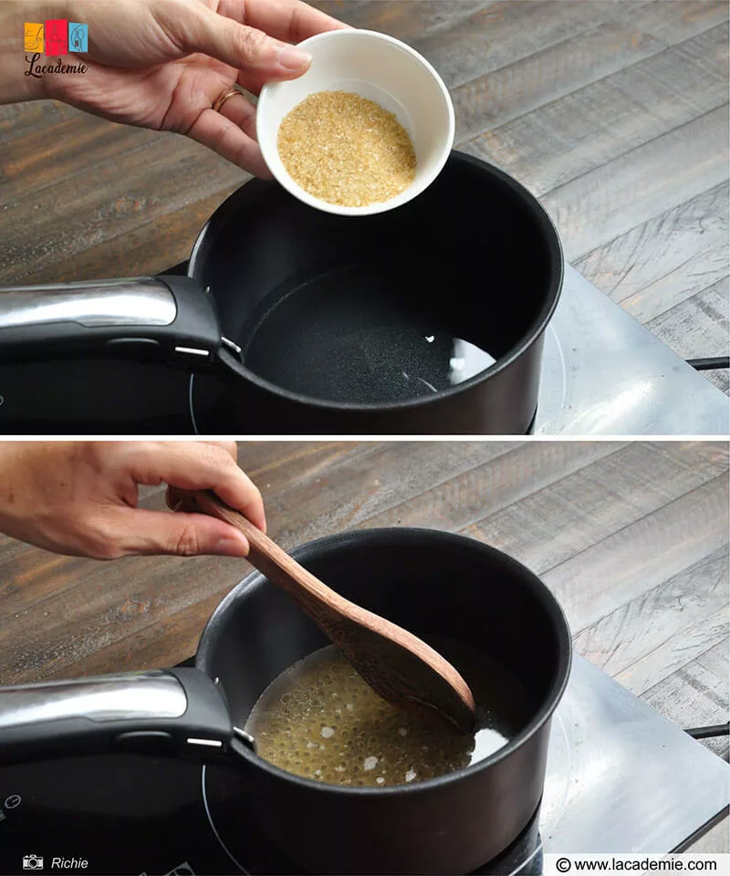 Mix The Sugar With Warm Water
