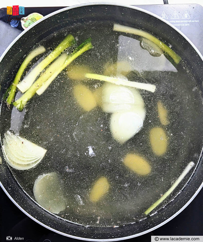 Season The Broth With Salt And Sugar