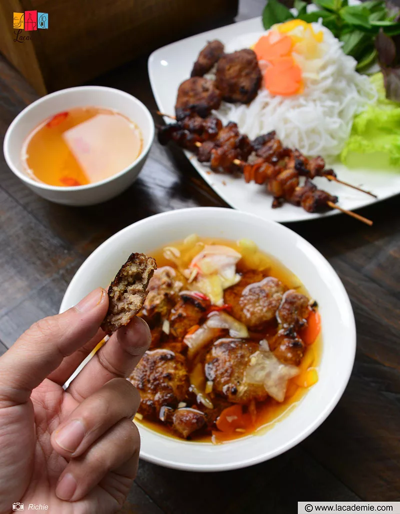 Vietnamese Grilled Pork Meatballs And Noodles