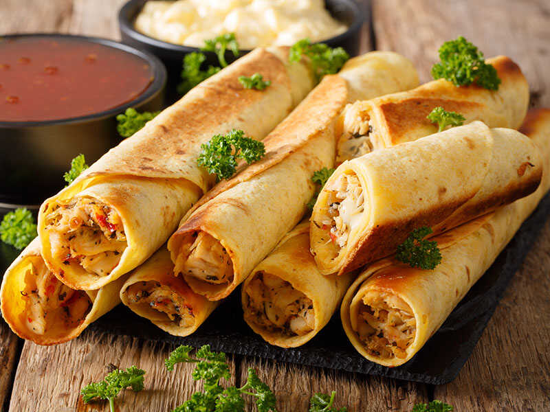 Baked Taquitos Chicken