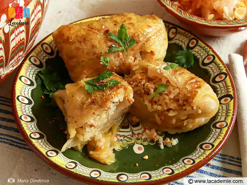 Homemade Bulgarian Stuffed Cabbage Leaves (Sarmi)