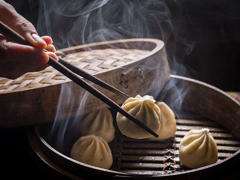 Dumplings Bamboo Steamer