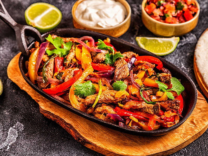 Fajitas Colored Pepper