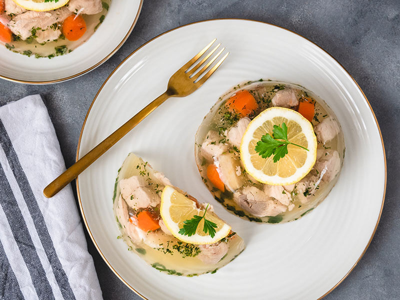 Fish Aspic Vegetables