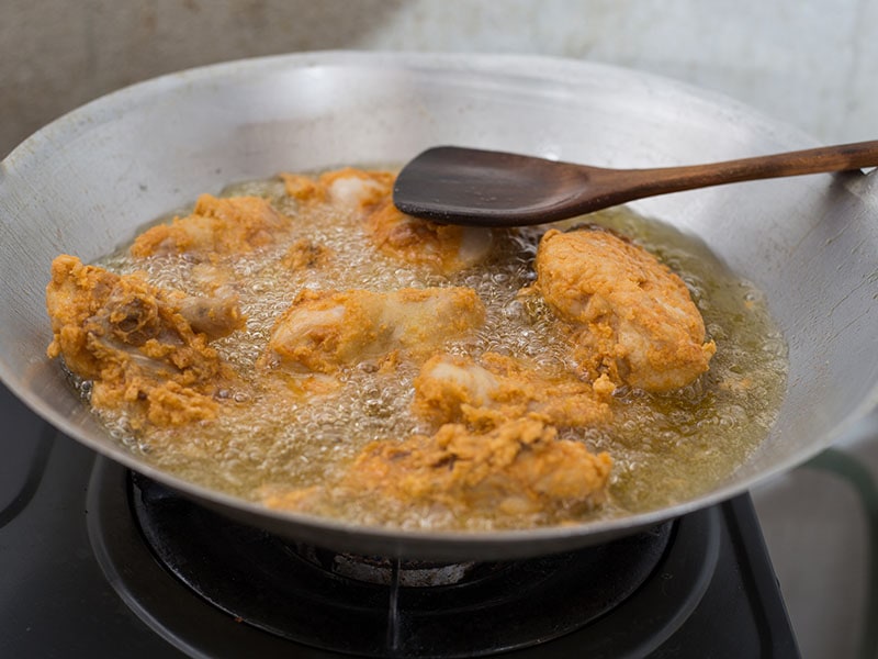 Fried Chicken Boiling Oil