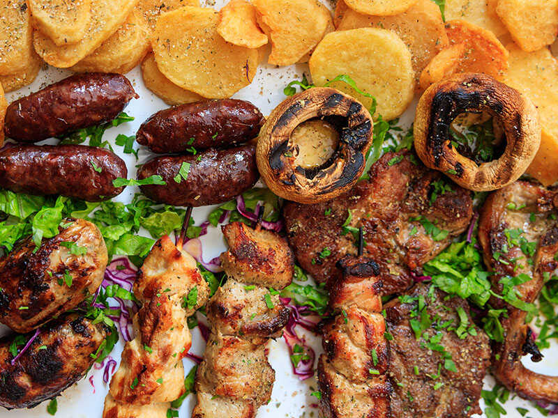 Grilled Meat Kebabs