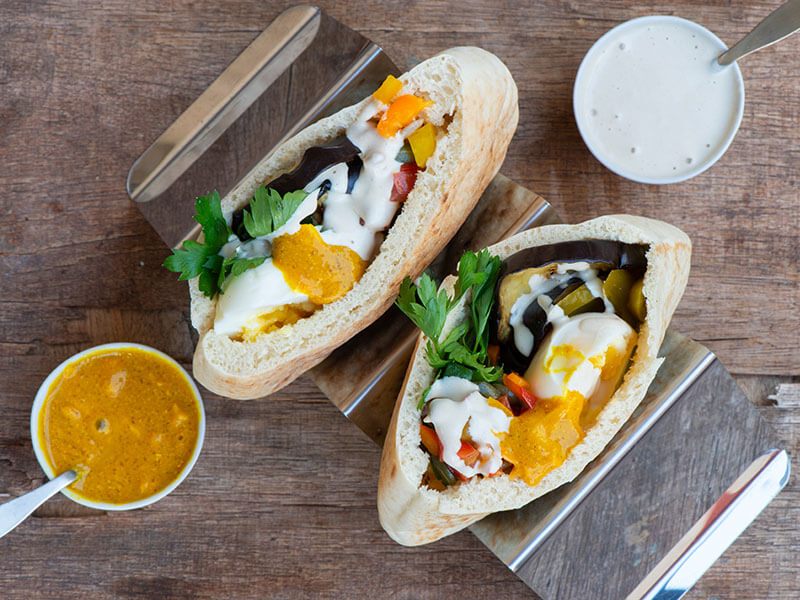 Sabich Sandwich Pita