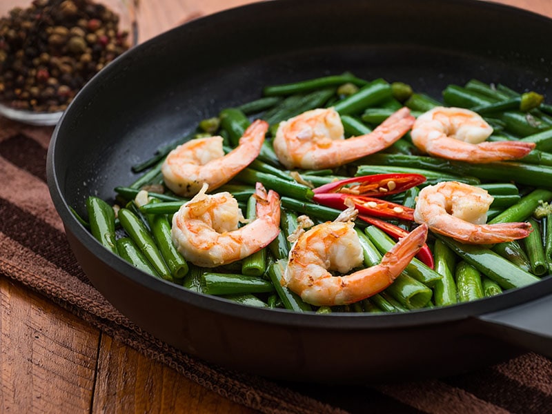 Stirfry Garlic Chives Prawns