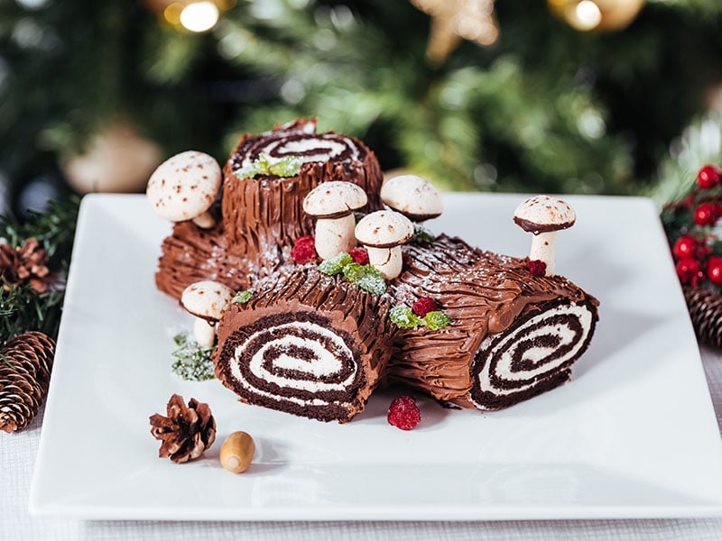 Yule Log Cake