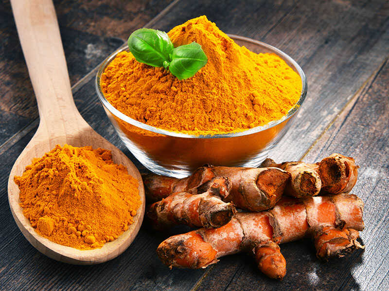 Bowl Turmeric Powder