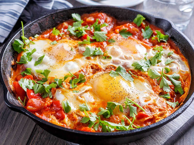 Shakshuka Frying Pan Eggs