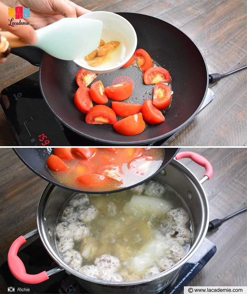 Stir Fry The Tomatoes