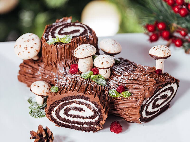 Yule Log Cake